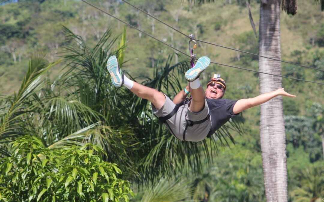 Zipline, seven waterfalls & monkeys
