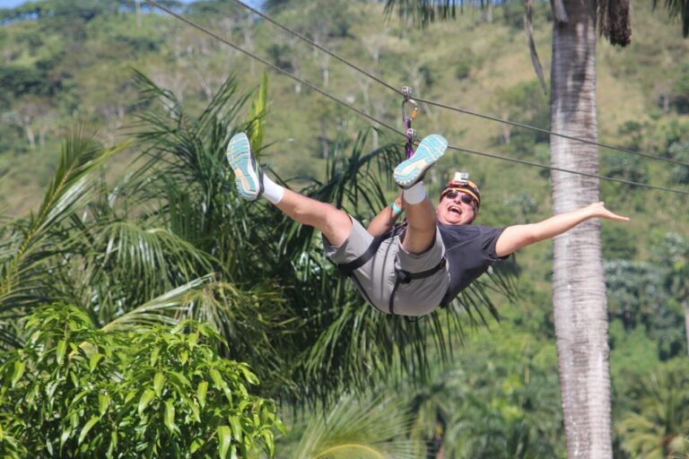 Zipline, seven waterfalls & monkeys